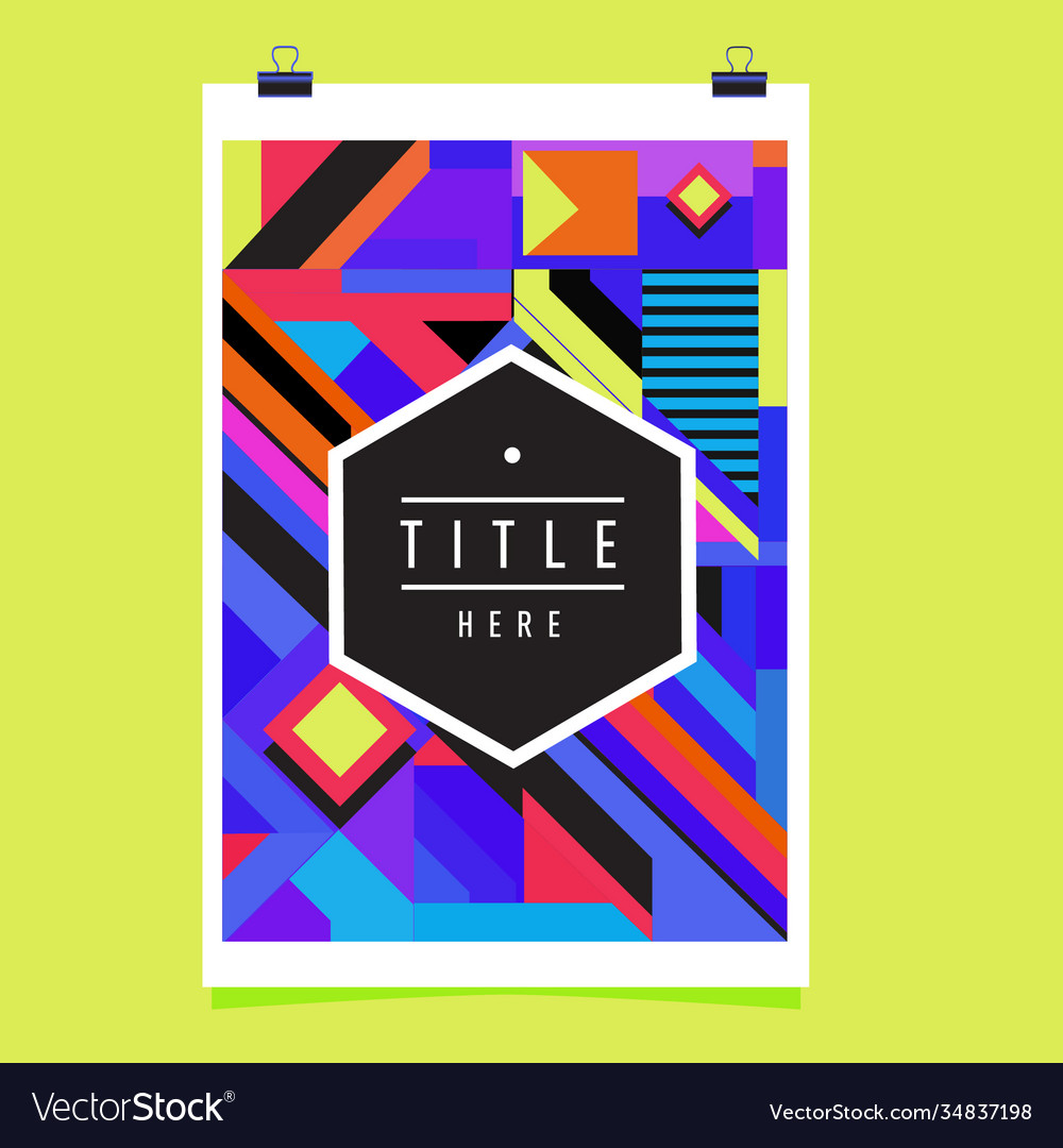 Abstract colorful geometric pattern background Vector Image Abstract colorful geometric pattern background