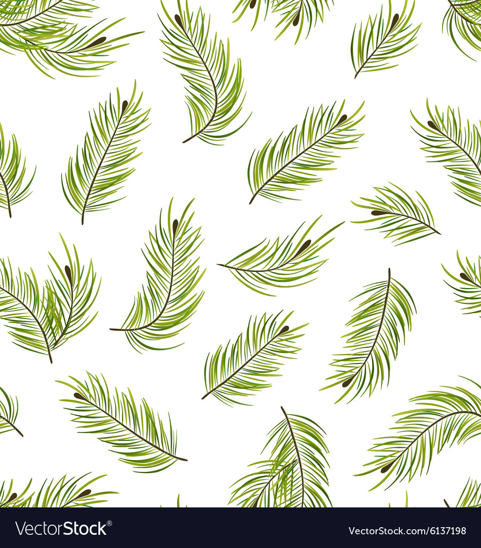 Fir Branch Seamless Pattern