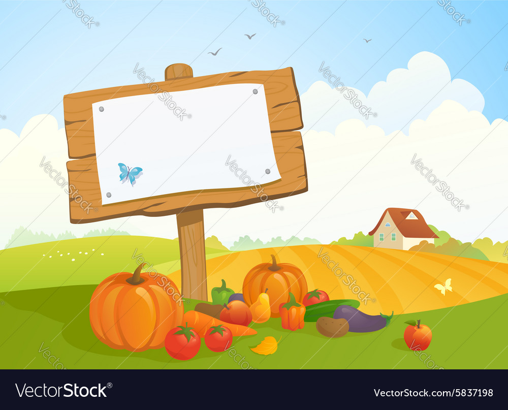 Harvest signboard