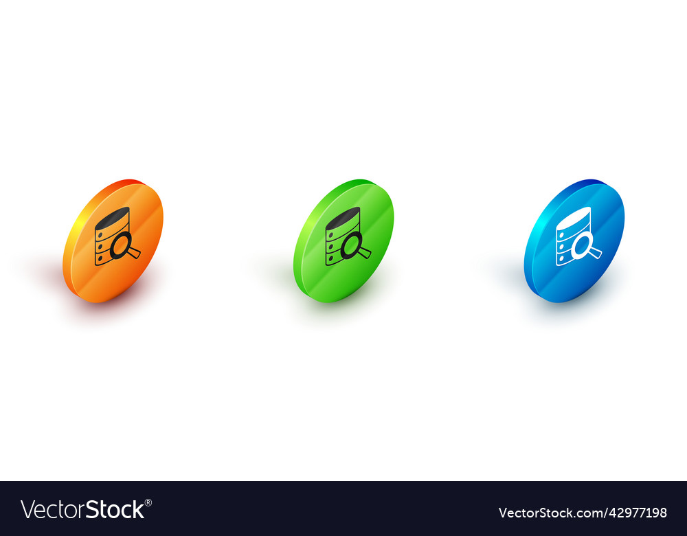 Isometric server data web hosting icon isolated Vector Image Isometric server data web hosting icon isolated