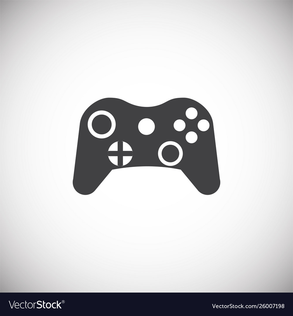 Joystick icon on background for graphic and web