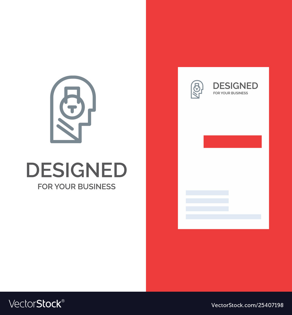 Lock secure message data user grey logo design