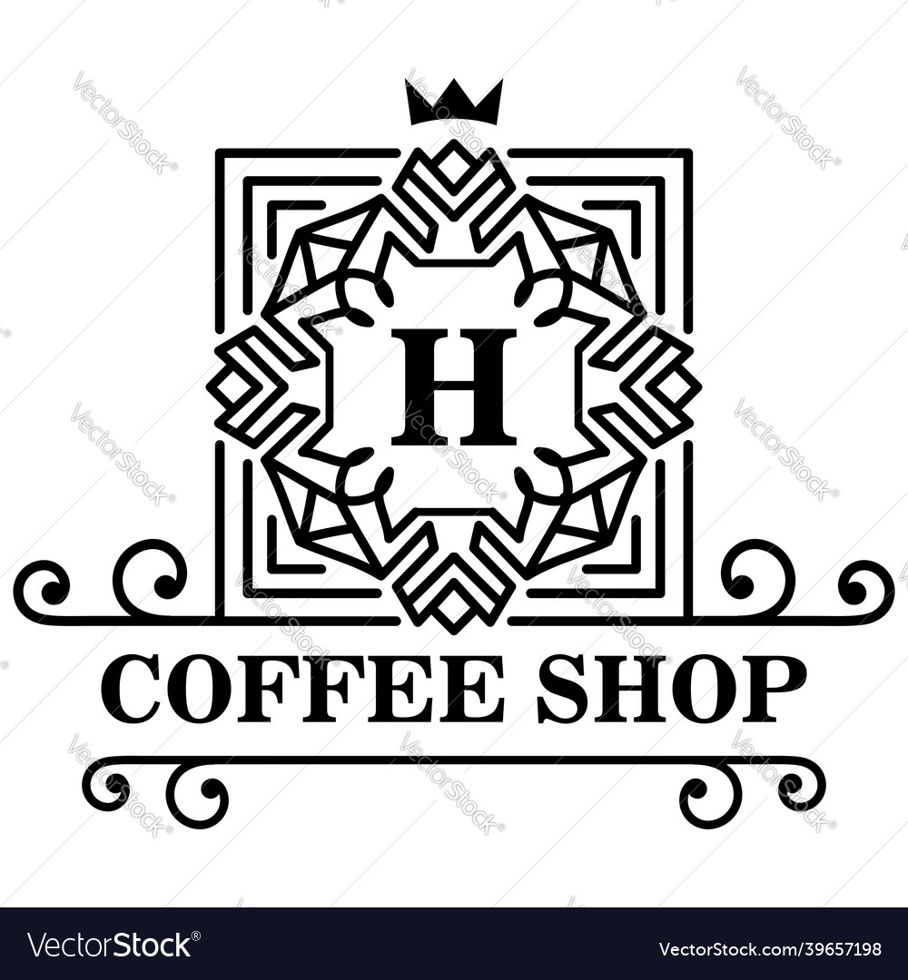 Monogram design element elegant template emblems