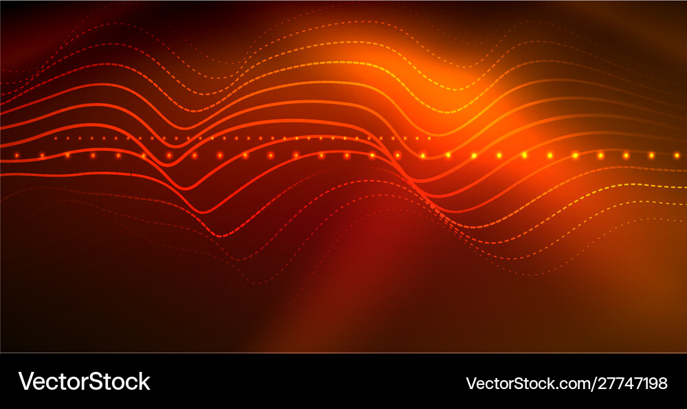 Neon wave background Royalty Free Vector Image