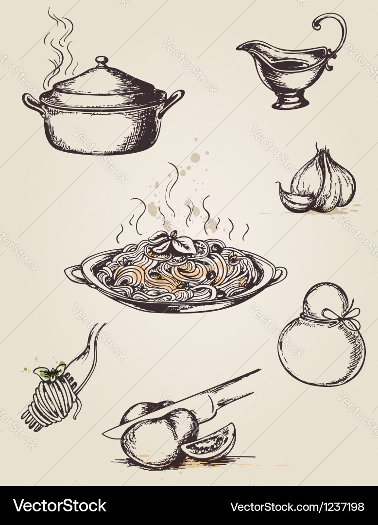 Pasta Royalty Free Vector Image - VectorStock