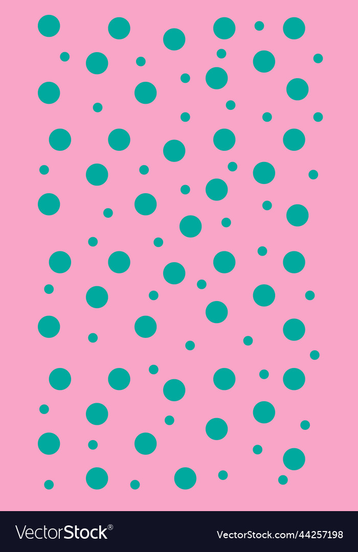 Pink background with green circles pattern