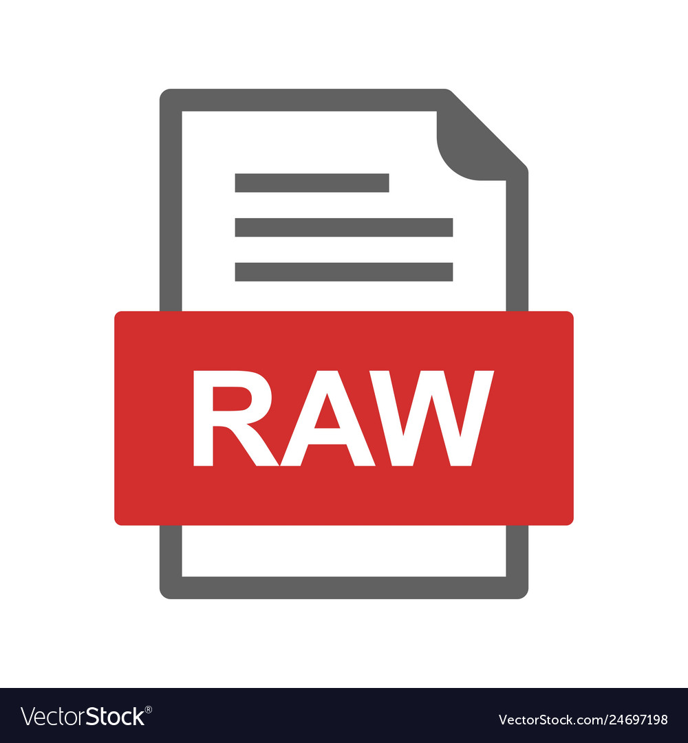 Raw file document icon
