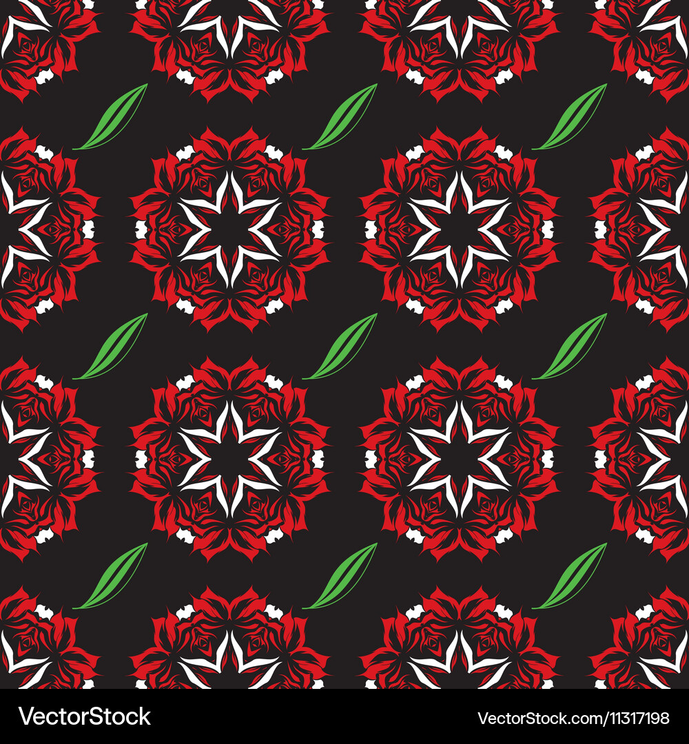 Seamless ornament pattern tile Royalty Free Vector Image