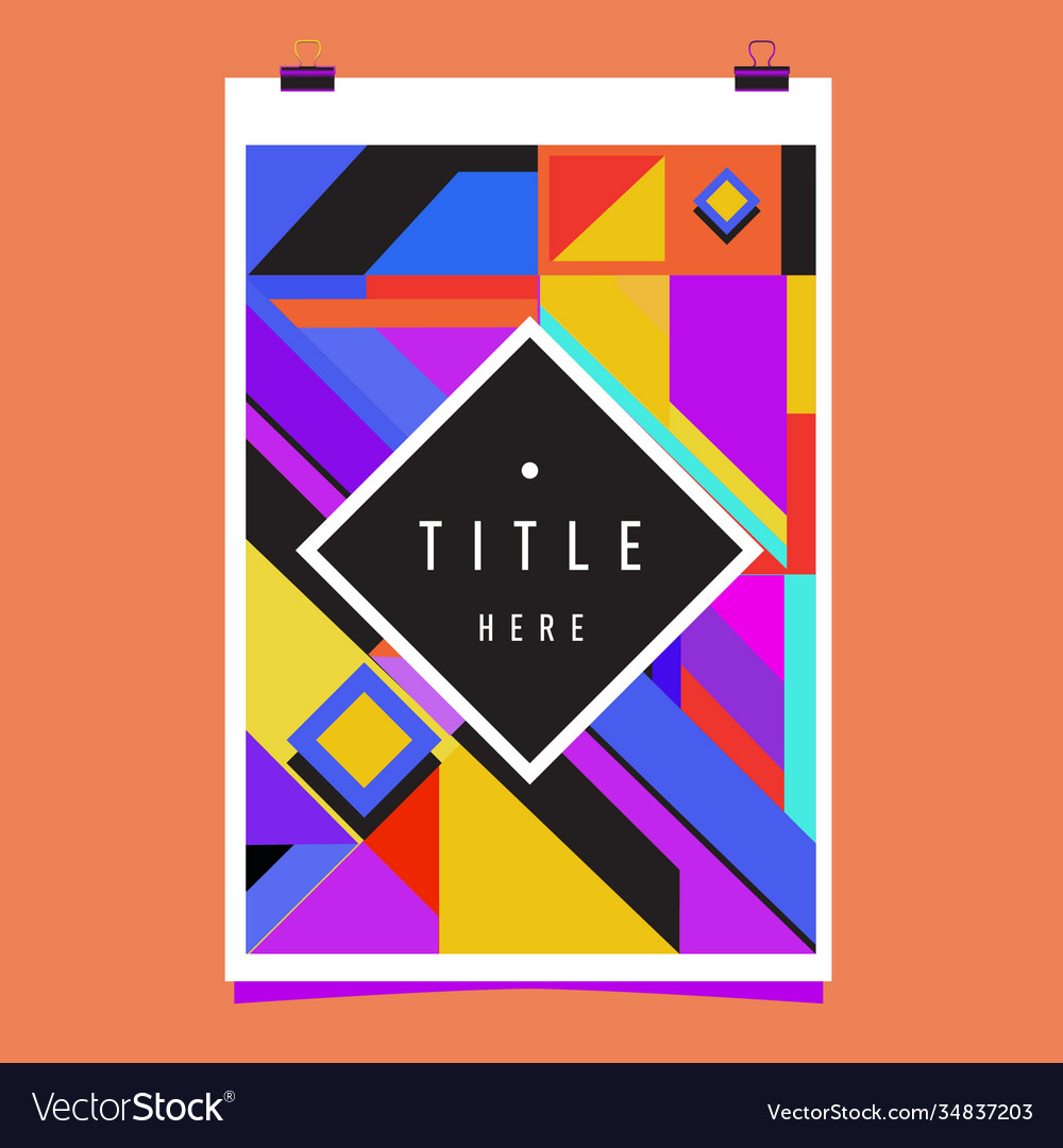 Abstract colorful geometric pattern background
