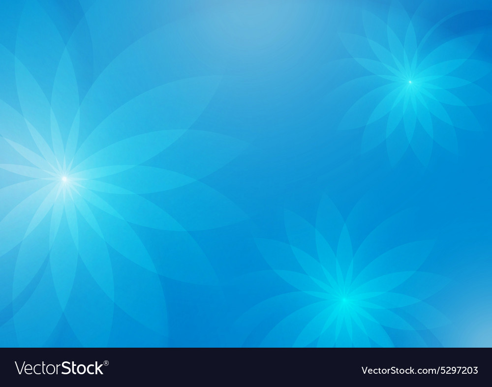 Abstract floral light blue background for design Vector Image