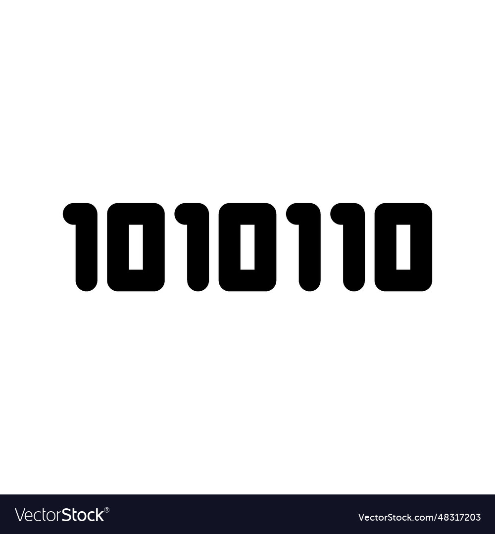 Binary icon vector image Binary icon