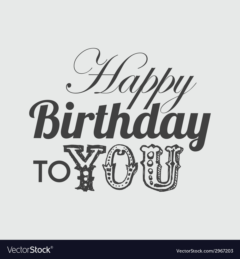 Birthday design Royalty Free Vector Image - VectorStock