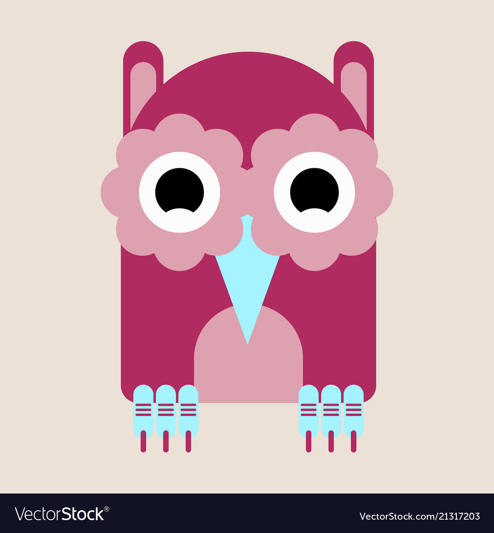 Süße Owl Icon - Tier Illustration