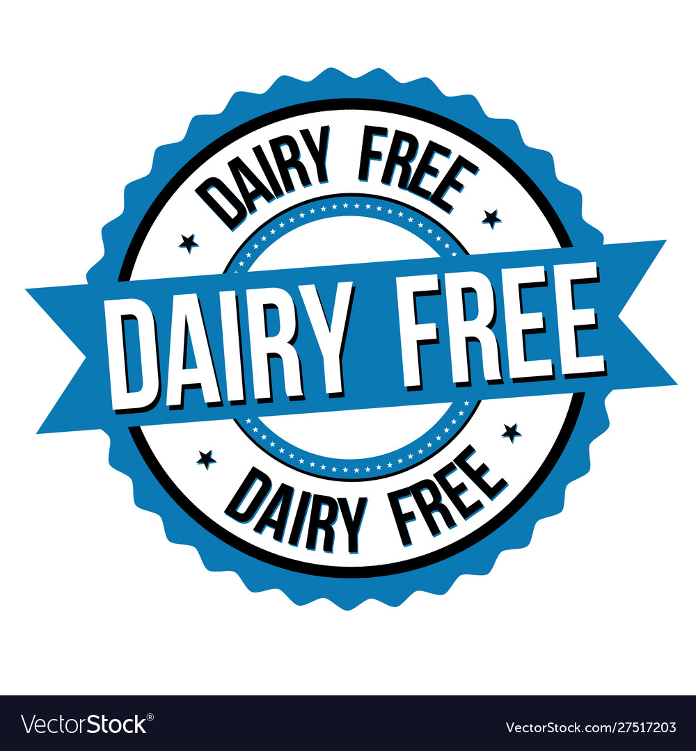 DAIRY FREE FOOD ROUND LABELS CIRCLE STICKERS MATT GLOSS CLEAR
