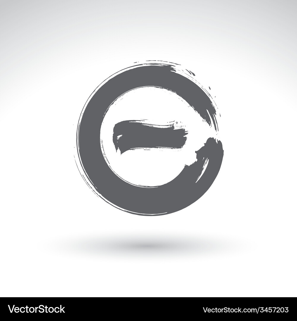 Hand drawn validation icon scanned and brush Vector Image