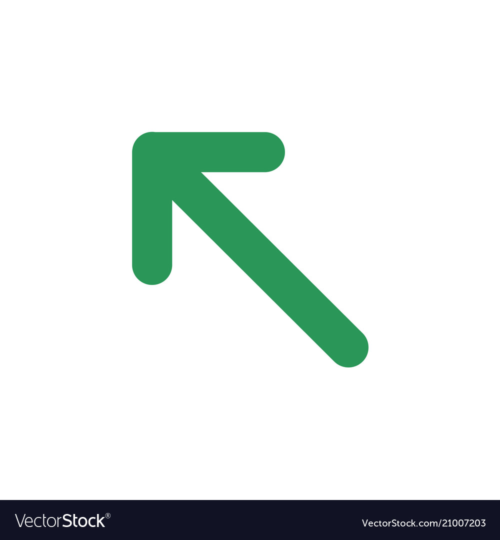 Pointer Pfeil im modernen flachen Stil Knopf vector image Pointer Pfeil im modernen flachen Stil Knopf