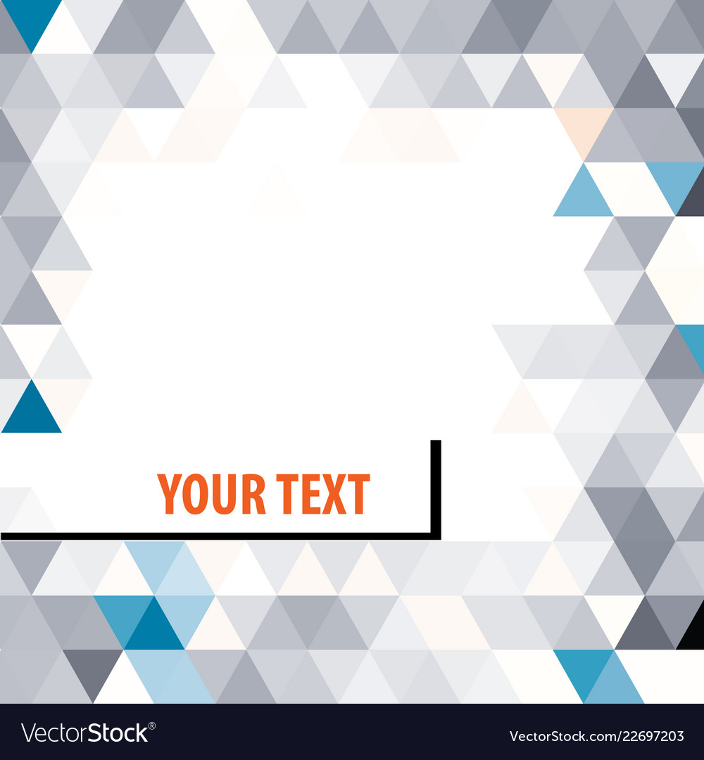 Triangles background frame