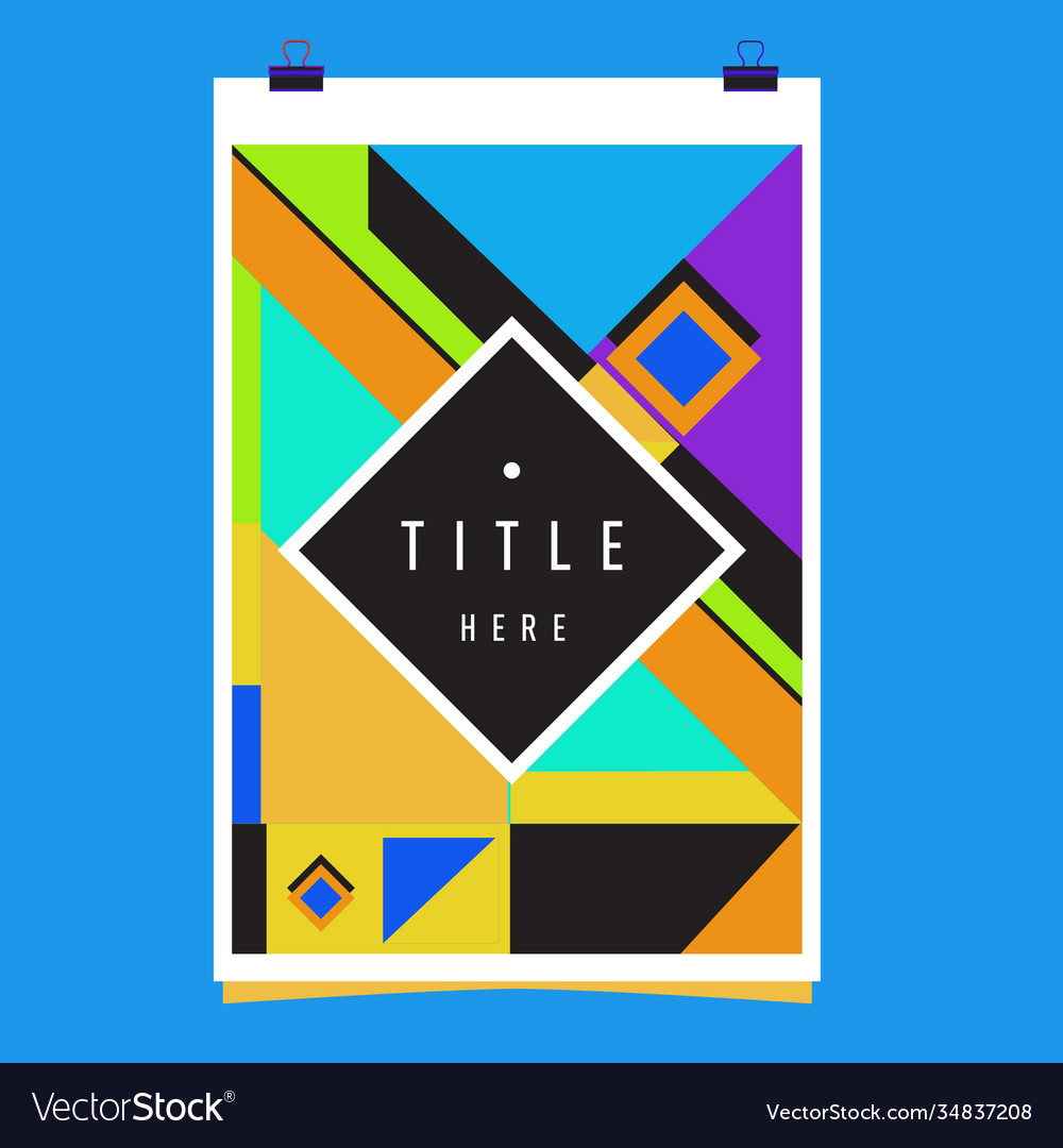 Abstract colorful geometric pattern background Vector Image Abstract colorful geometric pattern background
