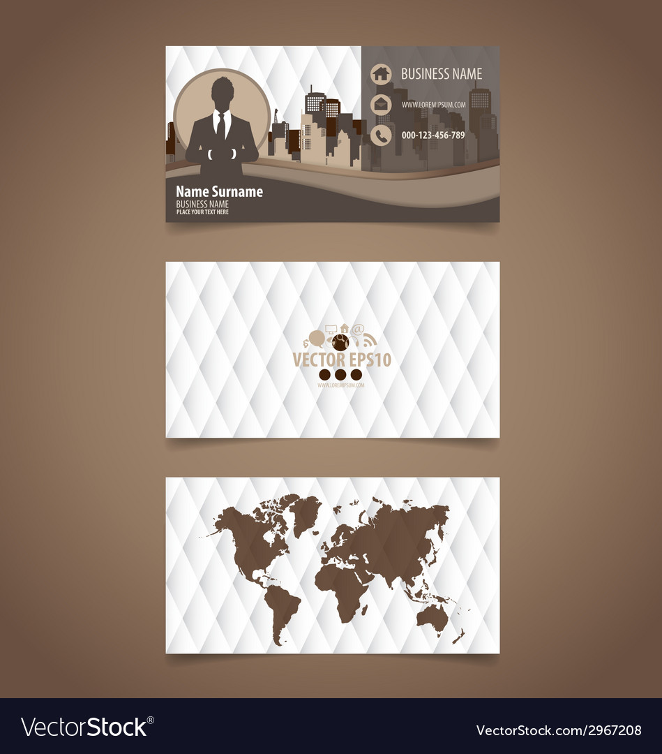 Abstract creative business card template