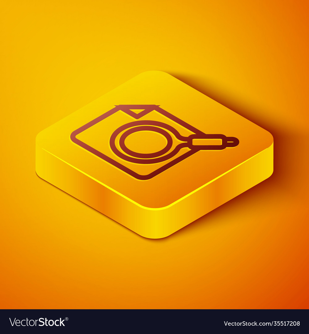 Isometric line search concept with folder icon Vector Image Isometric line search concept with folder icon