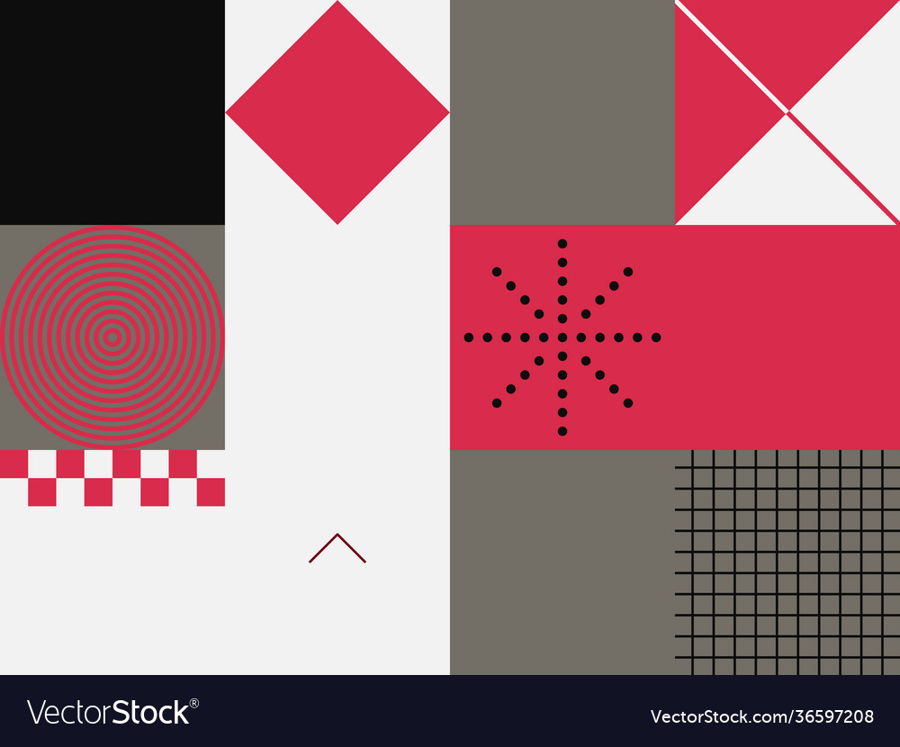 Minimal geometric pattern design vector image Minimal geometric pattern design