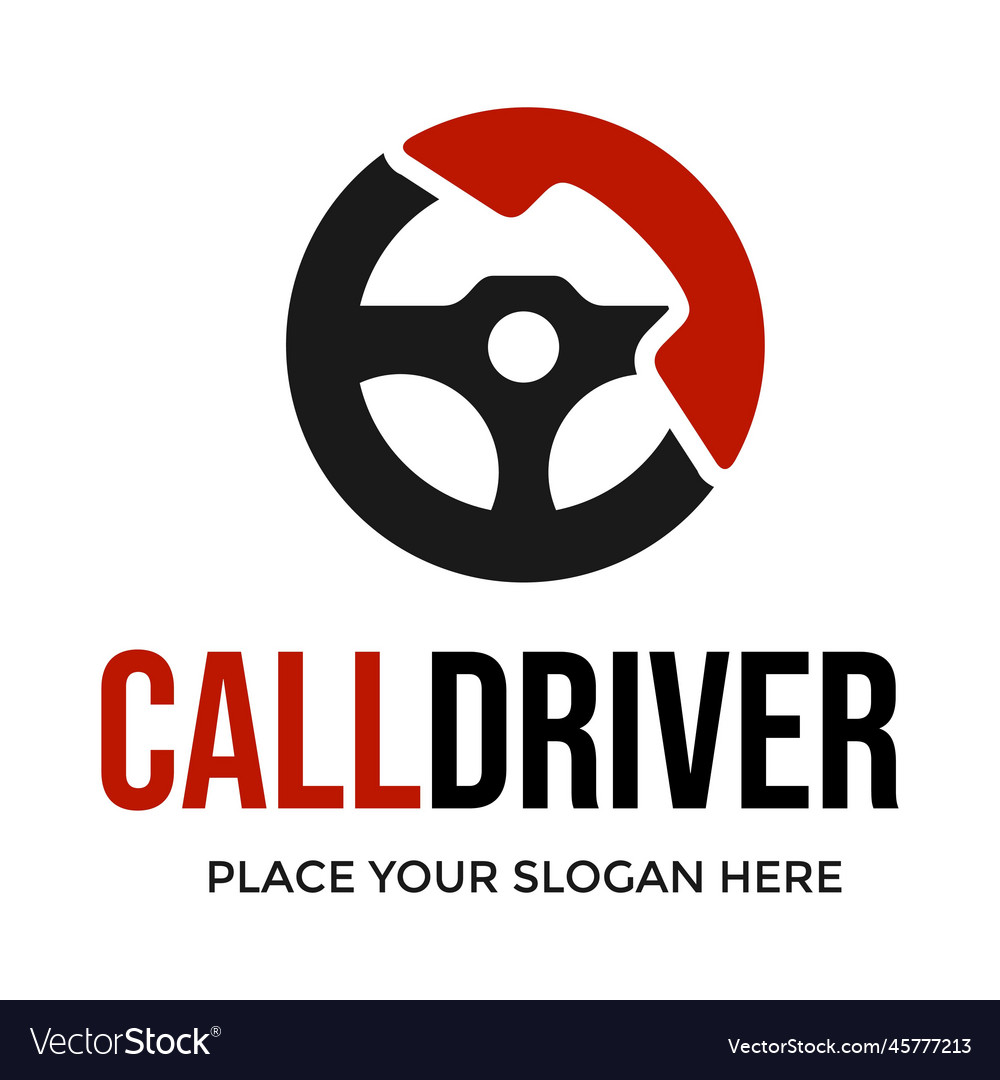 Call driver logo template vector image Call driver logo template