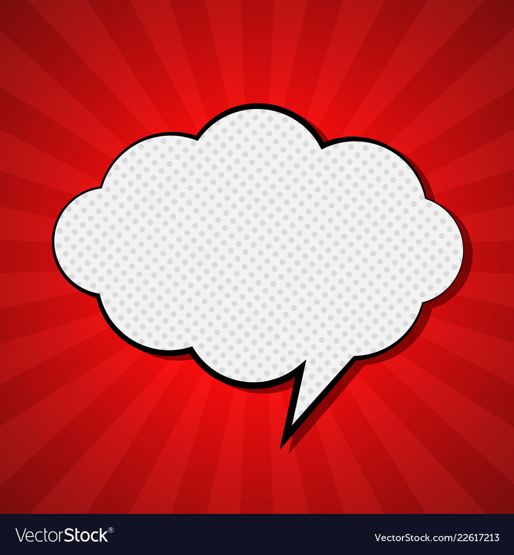 Comic speech bubble Royalty Free Vector Image - VectorStock