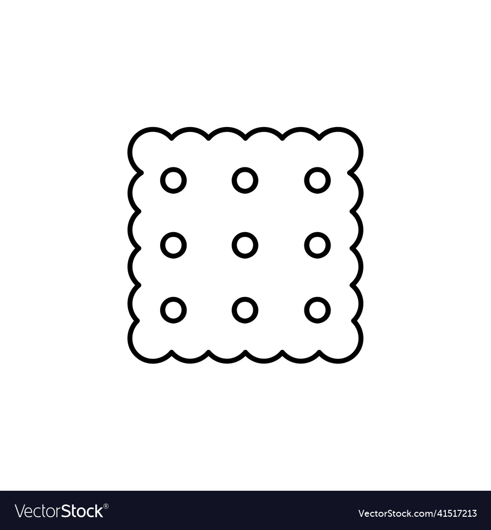 Cracker icon outline for web design