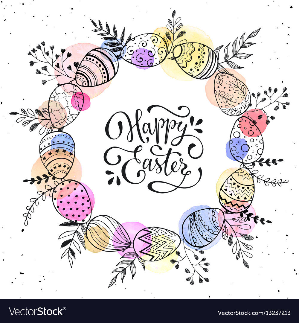 Easter Wreath with Eggs