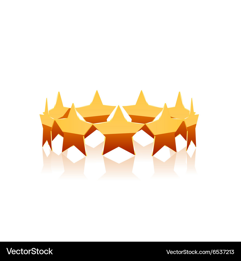Gold star Royalty Free Vector Image - VectorStock