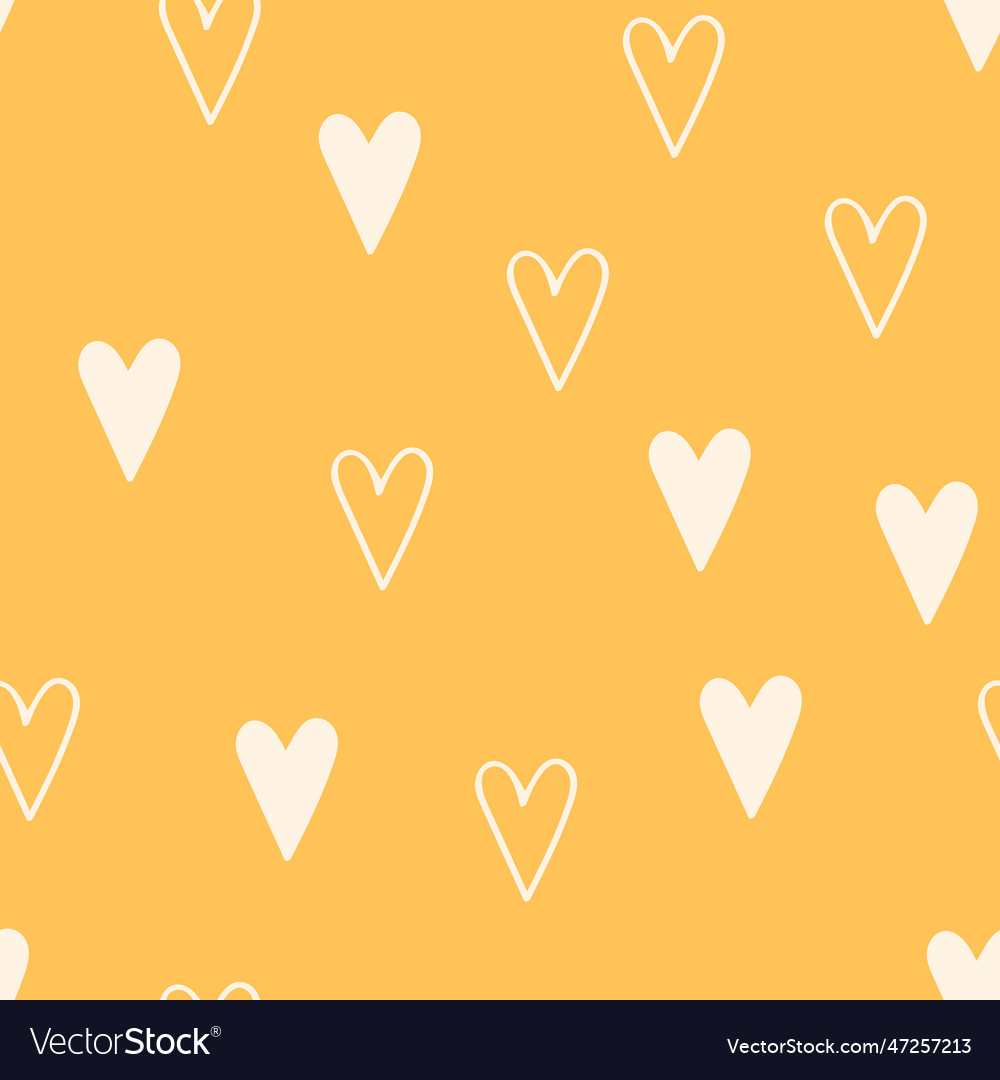 Modern abstract seamless pattern with heart vector image Modern abstract seamless pattern with heart