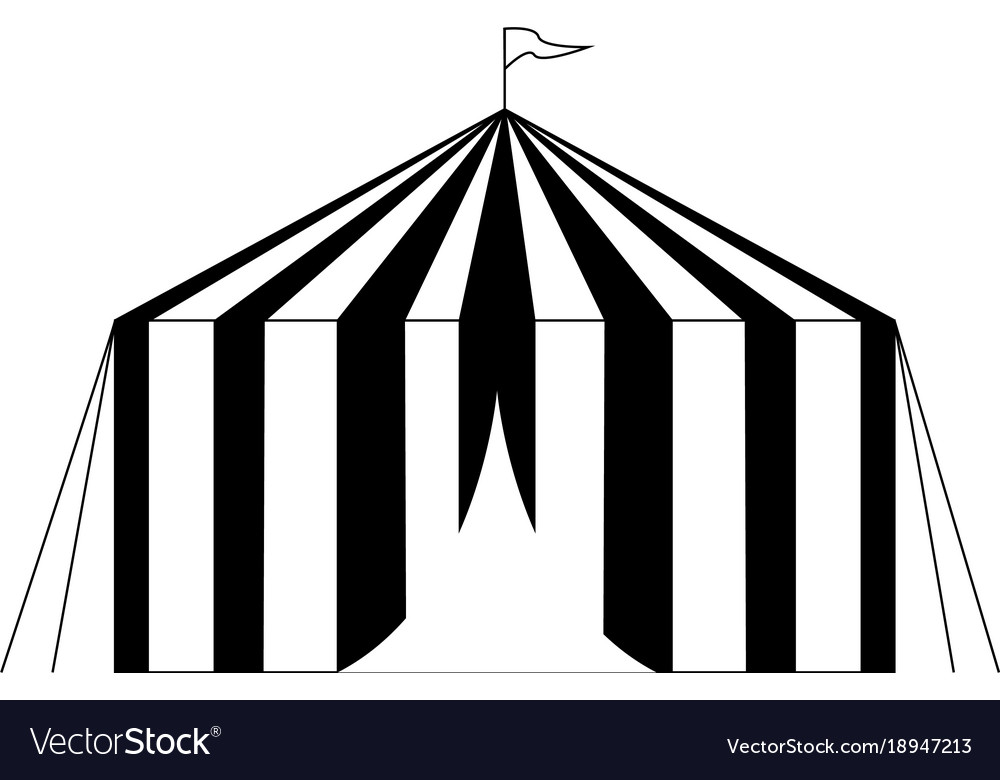 Outline carnival object Royalty Free Vector Image