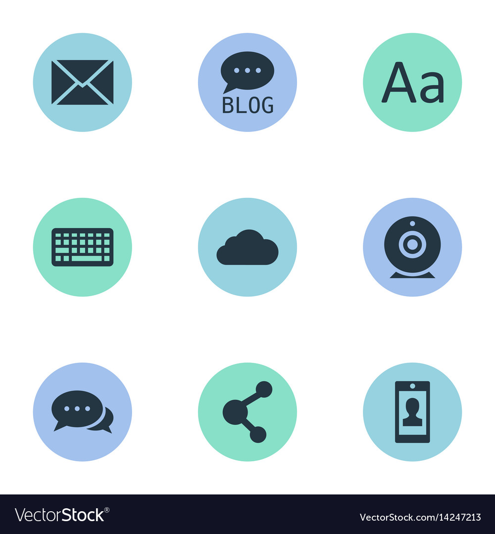 Set of simple user icons