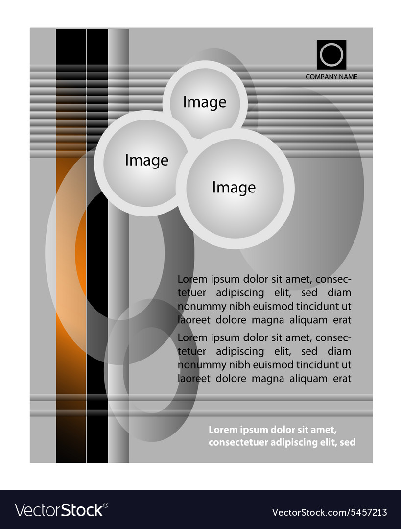 Stylish presentation cover layout template