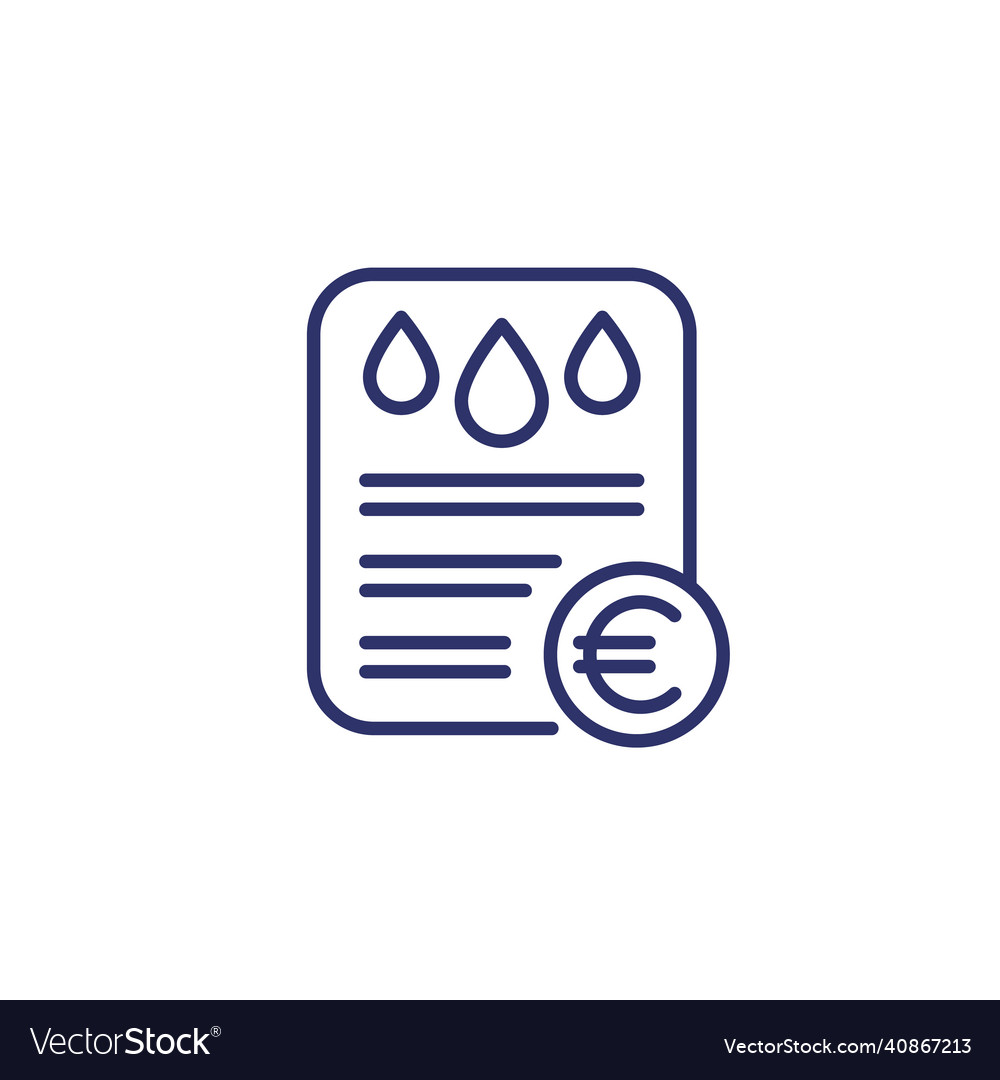 Water Bill Icon - Utility Payment