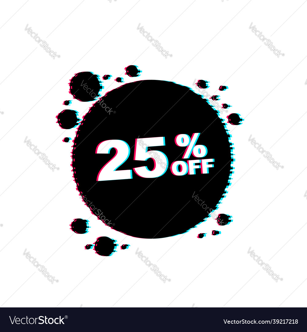 25 percent off sale discount banner