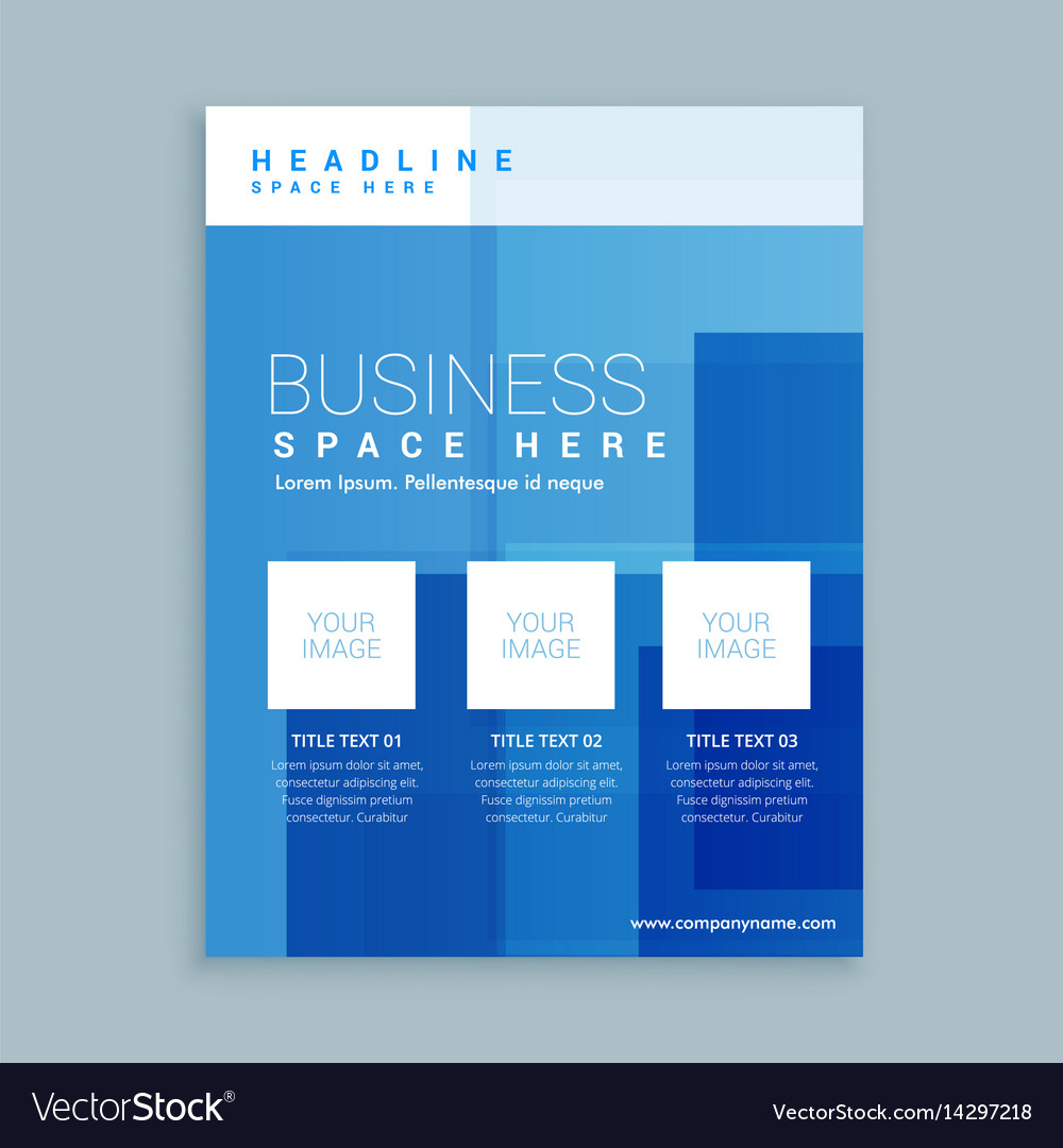 Business Marketing Flyer Brochure Template Vector Image