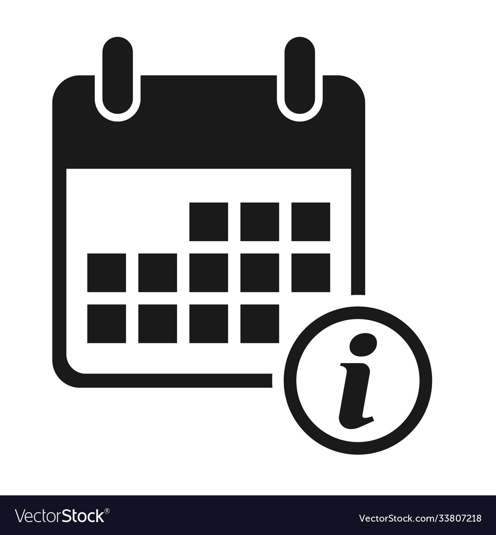 Calendar icon information date event symbol