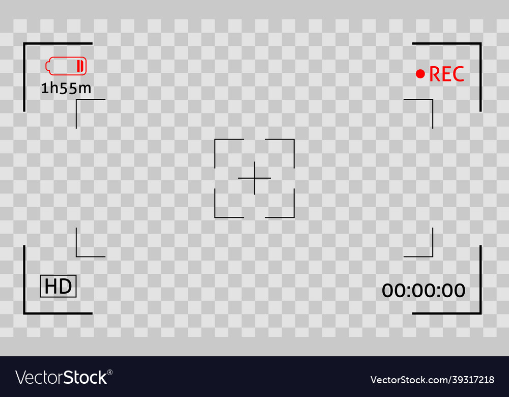 Camera viewfinder frame display snapshot digital vector image Camera viewfinder frame display snapshot digital