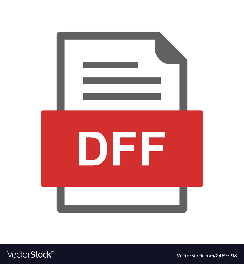Dff file document icon