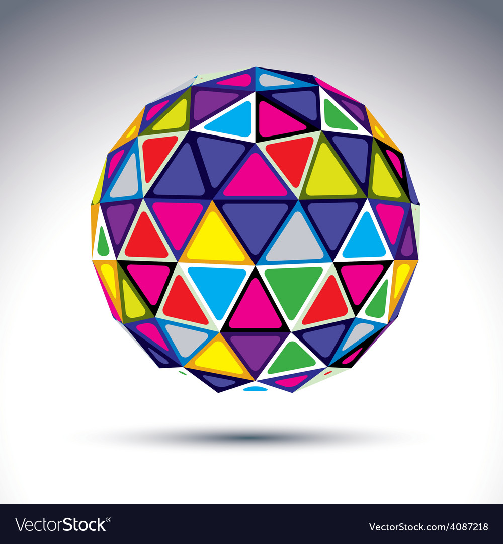 Dimensional modern abstract object 3d disco ball