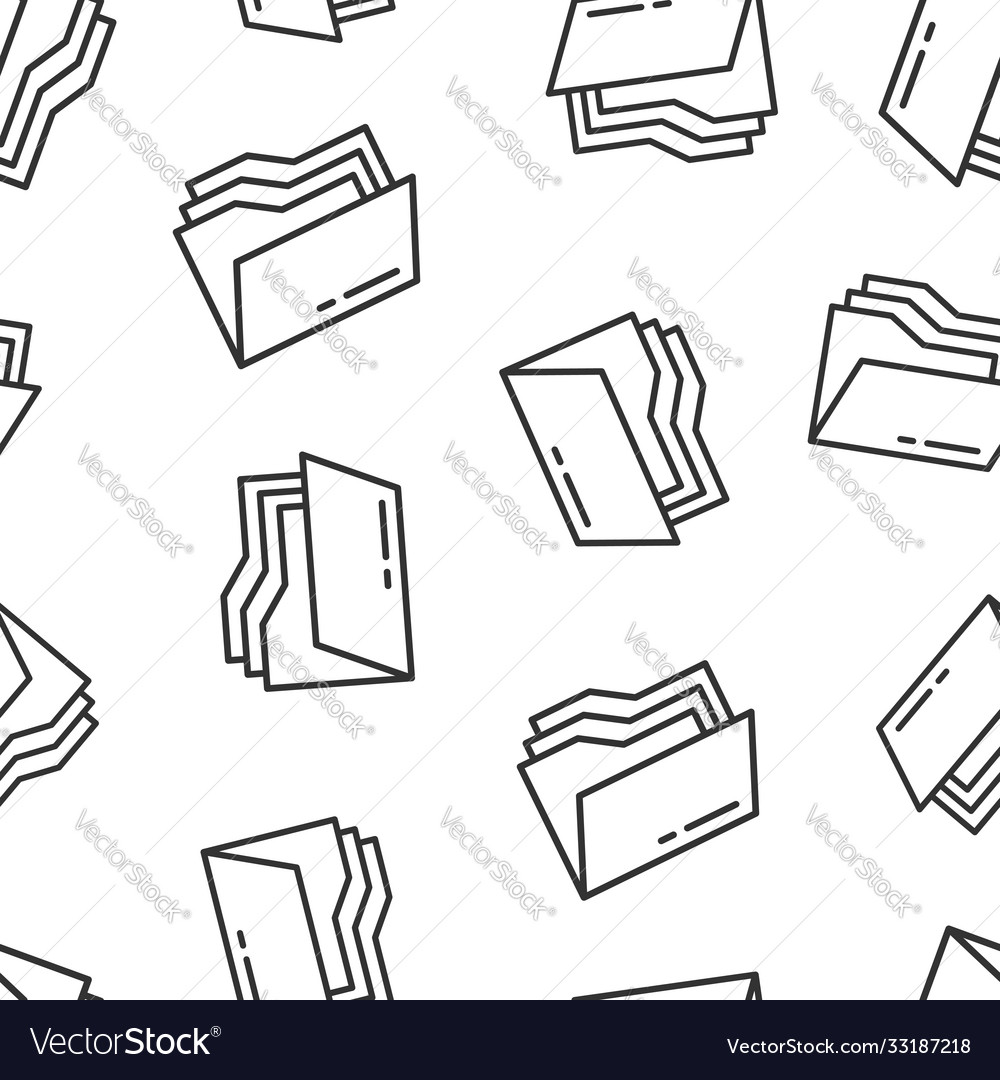 File folder icon in flat style documents archive vector image File folder icon in flat style documents archive