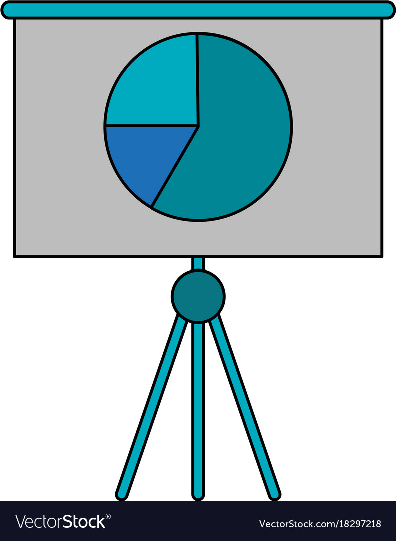 Graph chart on board icon image