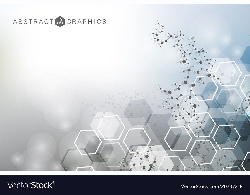 Hexagonale abstrakte Hintergrund große Daten