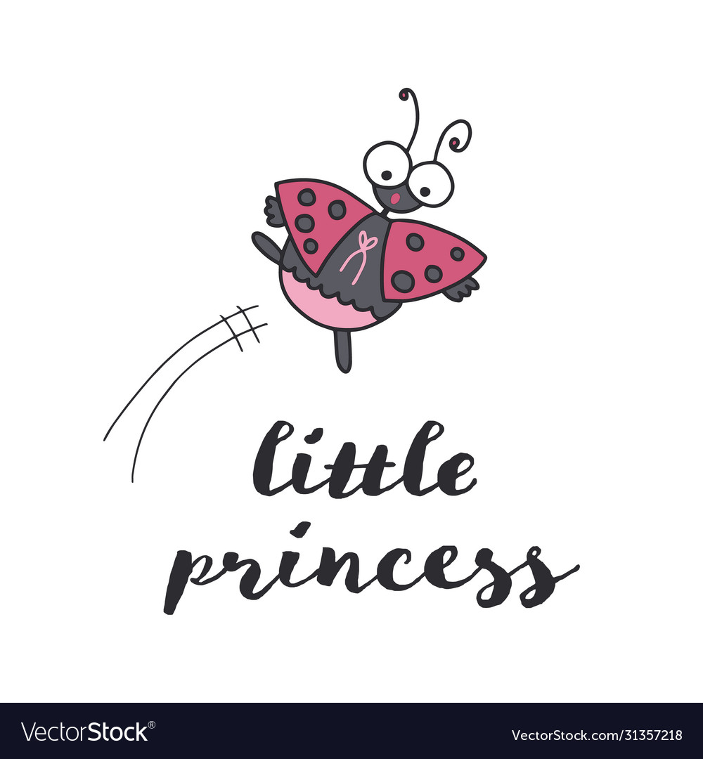 Placement print with ladybug
