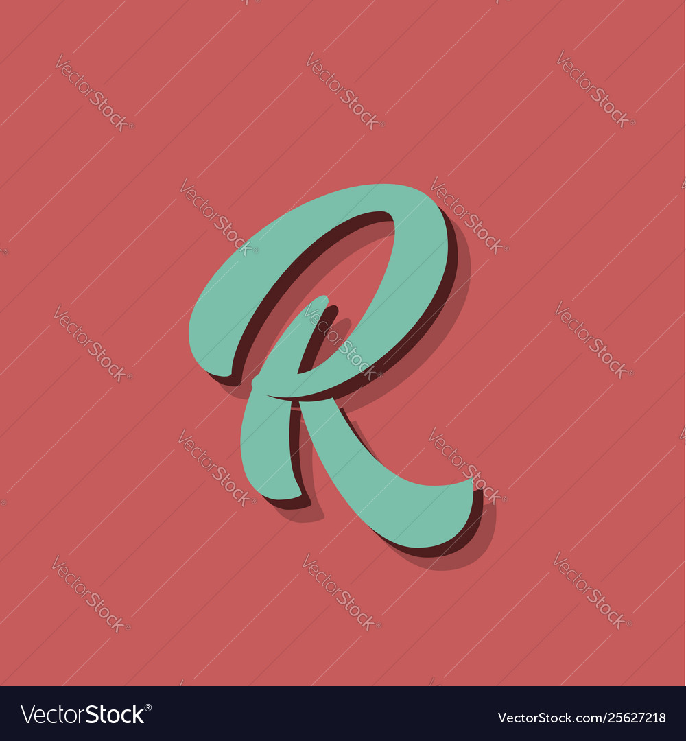 Retro character from a fontset Vector Image Retro character from a fontset