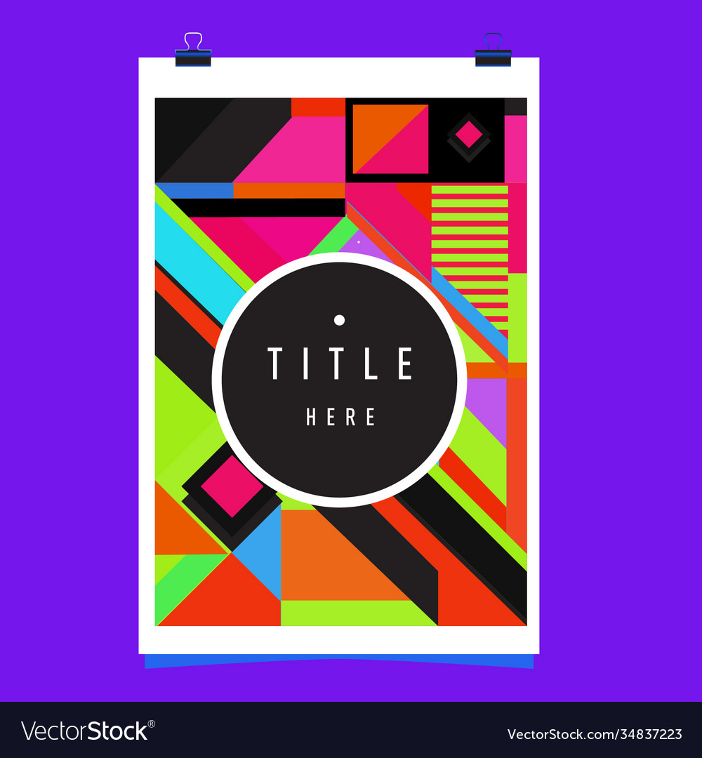 Abstract colorful geometric pattern background