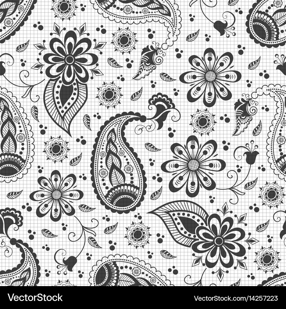 Floral seamless pattern element Royalty Free Vector Image