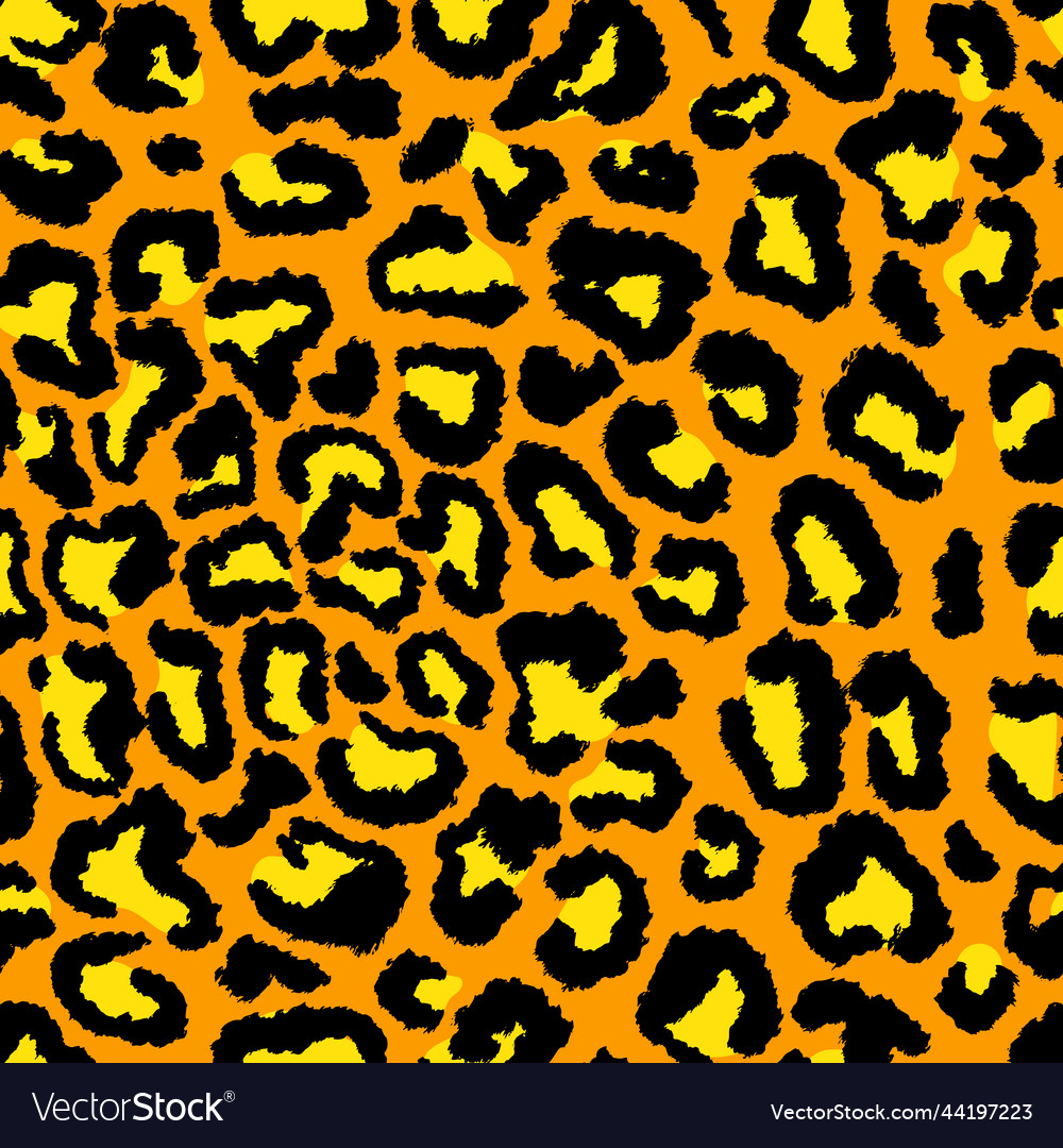 Leopard imitation seamless pattern vector image Leopard imitation seamless pattern