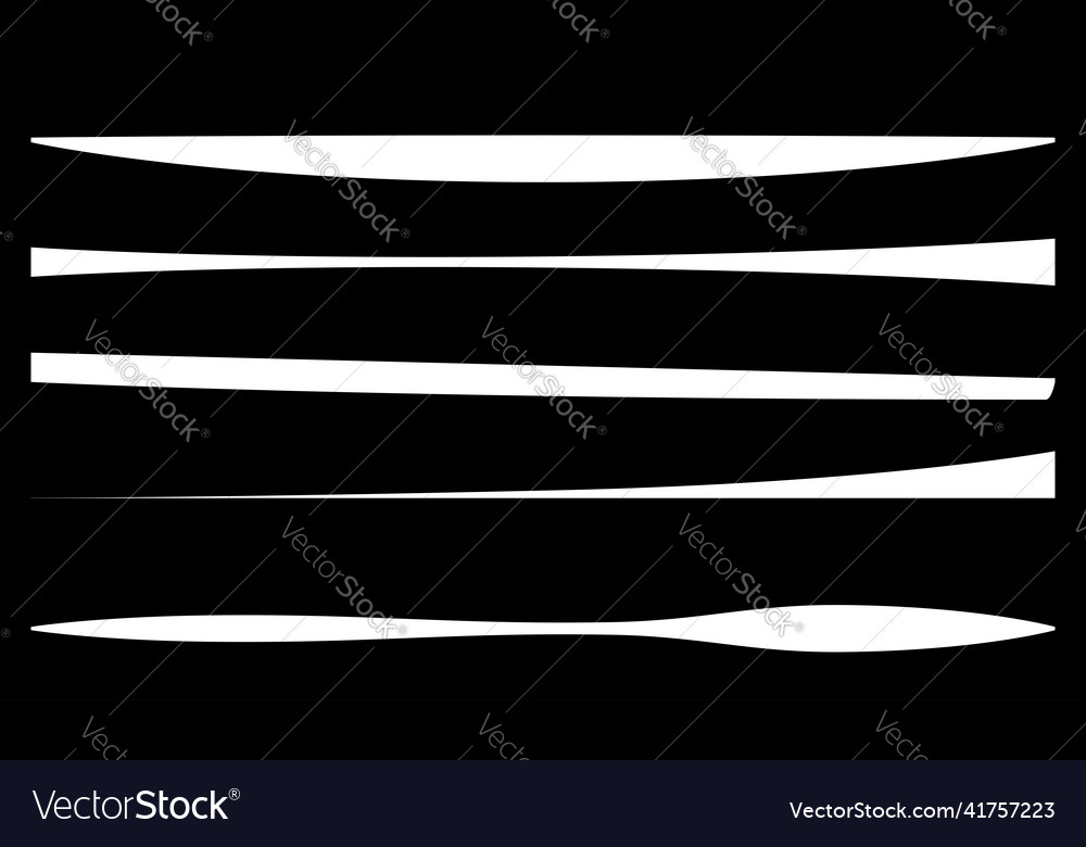 Line stripe element with distorted deformed effect